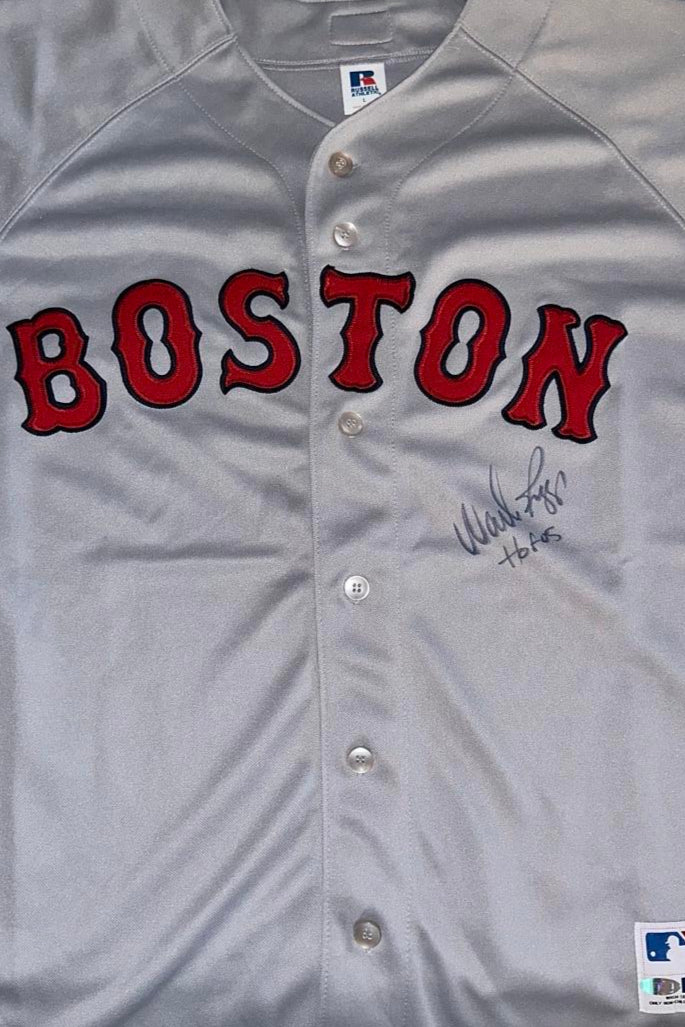 Wade Boggs Signed Red Sox Authentic Grey Majestic Jersey - Steiner COA